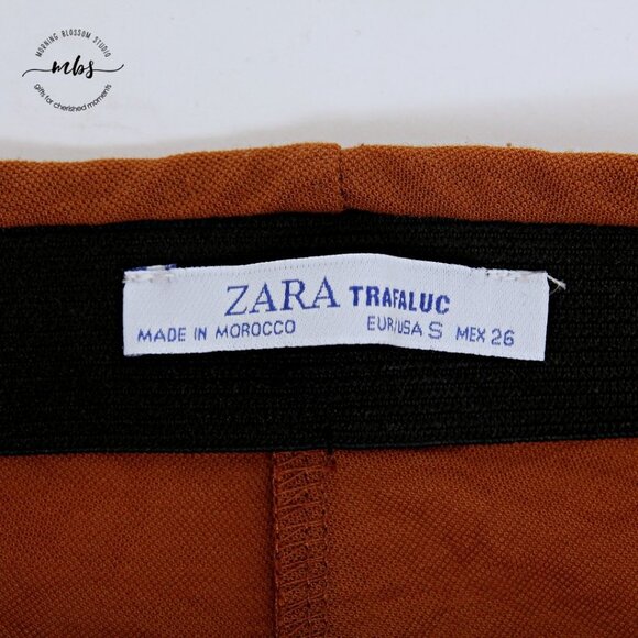 Zara Flowy High Waist Wide Leg Pants - Picture 8 of 9